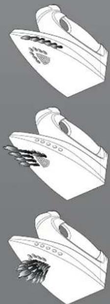 HOOVER IronSpeed SRD4108021 - Capitolo 3.3 - Come scegliere la corretta temperatura della piastra e del vapore? - 2