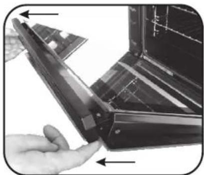 HOOVER HOE3184IN WIFI - REMOVAL AND CLEANINGOFTHEGLASSDOOR - 7