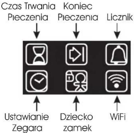 HOOVER HOAZ7173IN WF/E - Opis wy wietlacza (w pełni dotykowy, piekarnik dwukomorowy)ś - 2