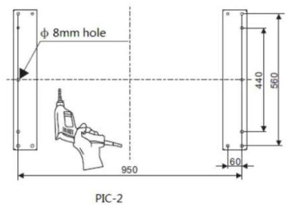 φ 8mm hole 950 PIC-2 440 560 60