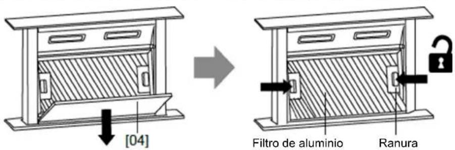 [04] Filtro de aluminio Ranura
