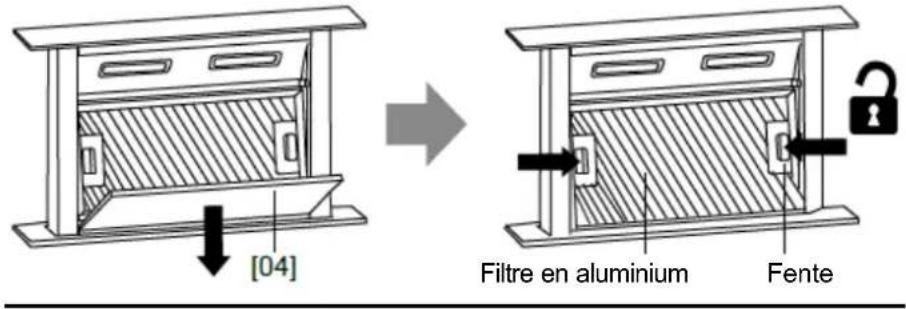 [04] Filtre en aluminium Fente
