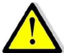 Yellow triangular warning sign with black exclamation mark, commonly used to indicate a hazard or alert event.