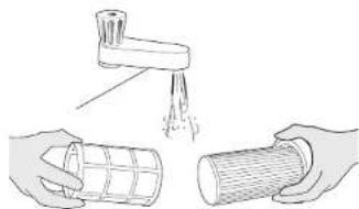HOOVER VR81 VR84011 - CLEANING THE EXHAUST FILTER - 2