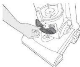 HOOVER VR81 VR84011 - CLEANING THE EXHAUST FILTER - 3