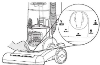 HOOVER VR81 VR84011 - FLORHÖHENEINSTELLUNG - 1