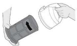HOOVER VR81 VR84011 - CLEANING THE EXHAUST FILTER - 1