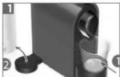 KRUPS Nespresso U XN2505 - ESVAZIAMENTO DO SISTEMA (antes de um período de não utilização, para proteção contra o gelo ou antes de qualquer reparação) - 1