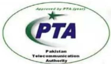 Approved by PTA (year) PTA Pakistan Telecommunication Authority