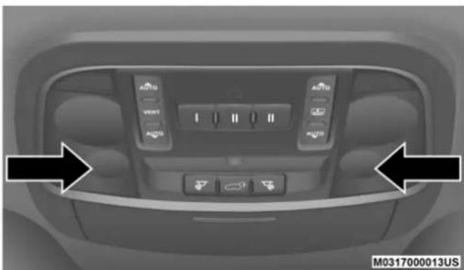 JEEP Grand Cherokee (2020) - Front Map/Reading Lights — If Equipped - 1