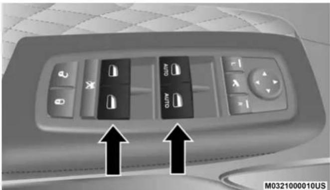 JEEP Grand Cherokee (2020) - Power Window Controls - 1