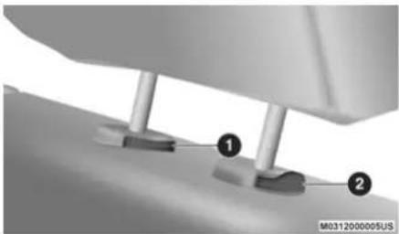RAM 1500 Classic (2020) - REAR HEAD RESTRAINT ADJUSTMENT - 1