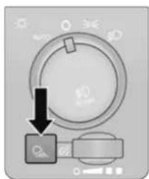 Control panel interface with circular dial indicator and directional arrow pointing to a button labeled 'OK'.