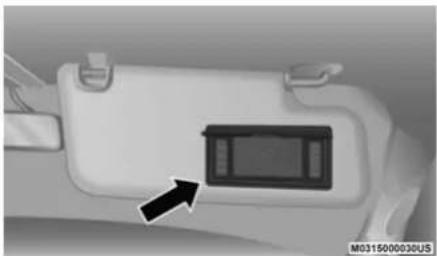 RAM 1500 Classic (2020) - ILLUMINATED VANITY MIRROR — IF EQUIPPED - 1