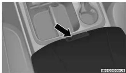 RAM 1500 Classic (2020) - Center Storage Compartment — If Equipped - 1