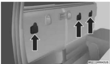 RAM 1500 Classic (2020) - PLASTIC GROCERY BAG RETAINERS (REGULAR CAB MODELS) - 1