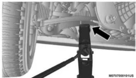 RAM 1500 Classic (2020) - Front Jacking Location - 2