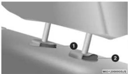 RAM 1500 Classic (2020) - FRONT HEAD RESTRAINT ADJUSTMENT - 1