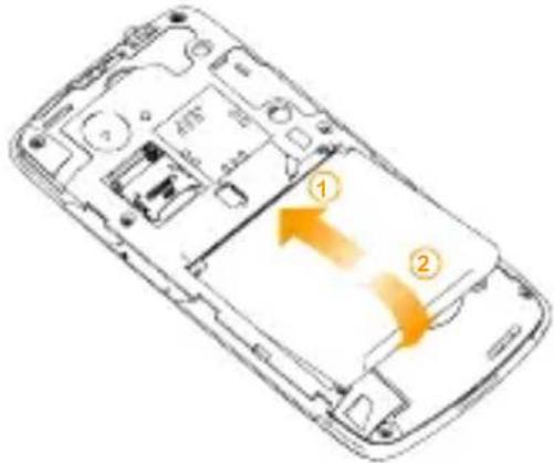 ZTE Blade - Installing the SIM/microSD Card and Battery - 4