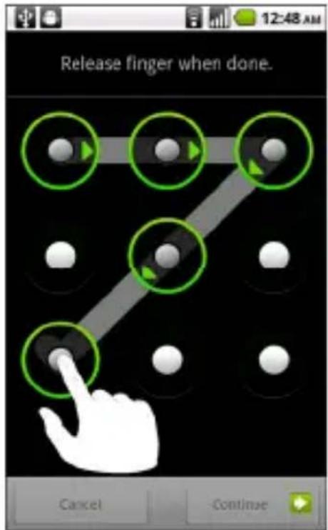 ZTE Blade - Creating Your Screen Unlock Pattern - 1