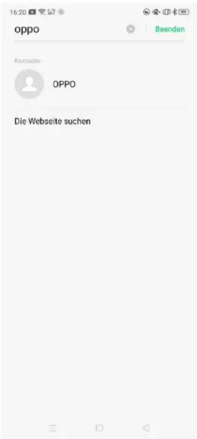 oppo Beenden Kontakte OPPO Die Webseite suchen