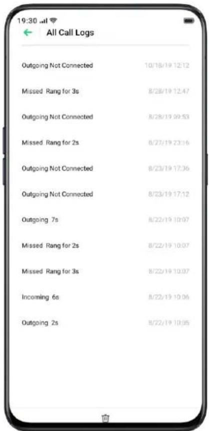 OPPO A91 - Gesamte Anrufliste - 1