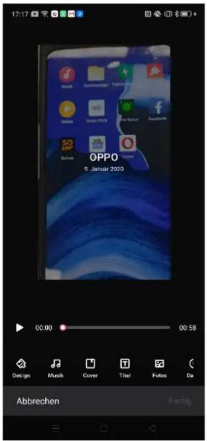 17:17 OPPO 9. Januar 2020 00:00 00:59 Design Musik Cover Titlel Fotus Da Abbrechen Fertig