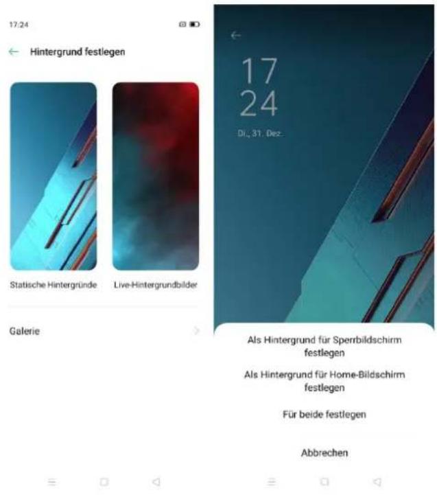 17:24 Hintergrund festlegen Statische Hintergründe Live-Hintergrundbilder Galerie 17 24 Dl. 31. Dez. Als Hintergrund für Sperrbildschirm festlegen Als Hintergrund für Home-Bildschirm festlegen Für beide festlegen Abbrechen