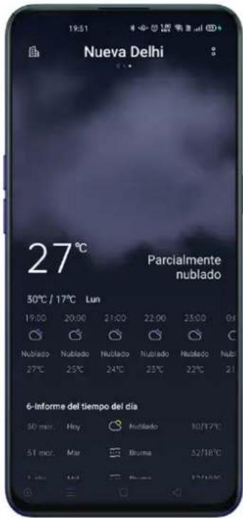 OPPO Reno 4 Pro 5G - Anzeigen des aktuellen Wetters und der Wettervorhersage - 1