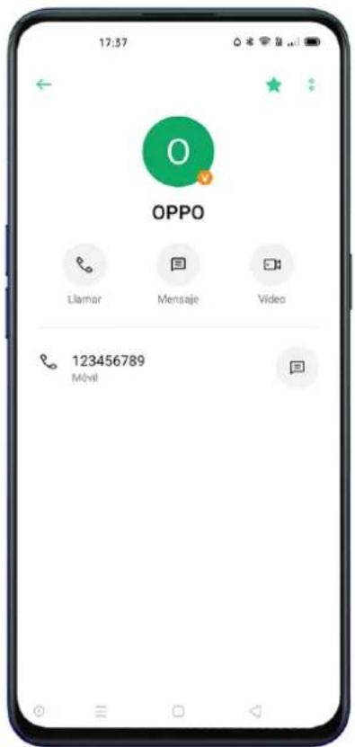 17:37 OPPO Lllamor Mensaje Video 123456789 Mövil