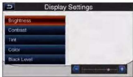 Display Settings Brightness Contrast Tint Color Black Level