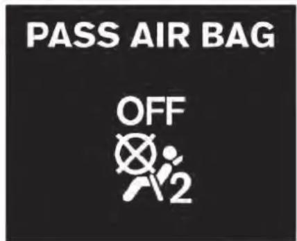 PASS AIR BAG OFF 2