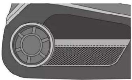 Close-up of a car's front wheel and grille (no text or symbols visible)