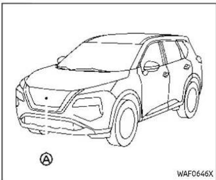 Line drawing of a modern SUV (no text or symbols on the car itself)
