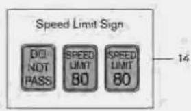 Speed Limit Sign DO NOT PASS SPEED LIMIT 80 SPEED LIMIT 80 14