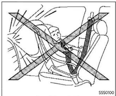 Diagram of a car seatbelt with diagonal lines indicating safety or comfort (no text or symbols)