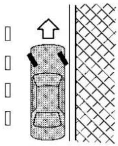 Diagram showing a cylindrical object with arrows pointing upward and a textured surface on the right side (no text or symbols)