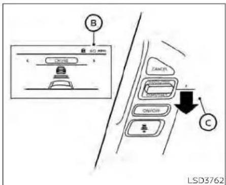 B ON/OFF C ON/OFF CANCEL C C LSD3762