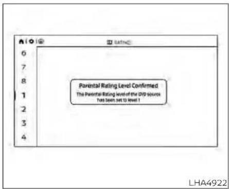 Parental Rating Level Confirmed The Parental Rating level of the DVD issues has seen set to Level 1 LHA4922