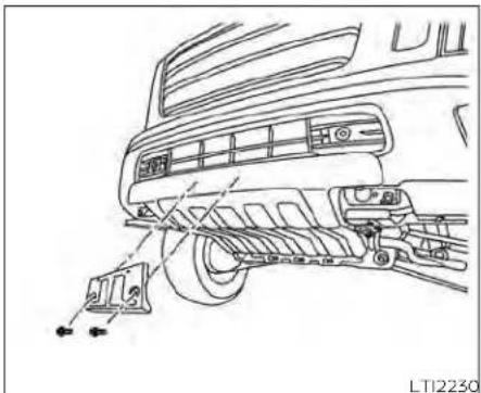 NISSAN Titan (2021) - INSTALLINGFRONTLICENSEPLATE - 5