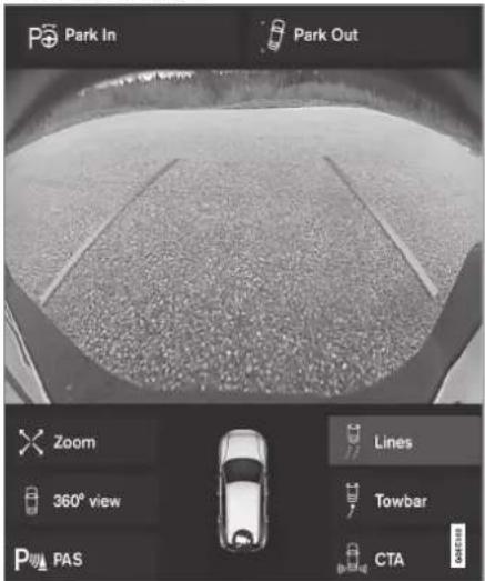 Park In Park Out Zoom 360° view PAS Lines Towbar CTA