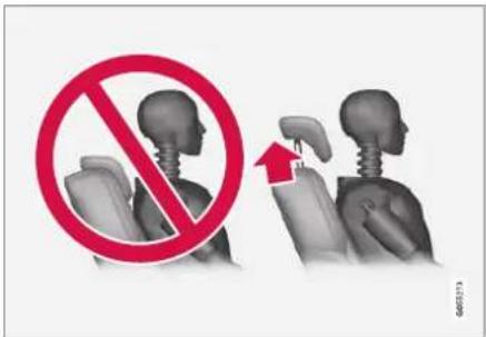 Diagram showing a no-smoking sign and a 3D human head with a red arrow indicating movement or change.