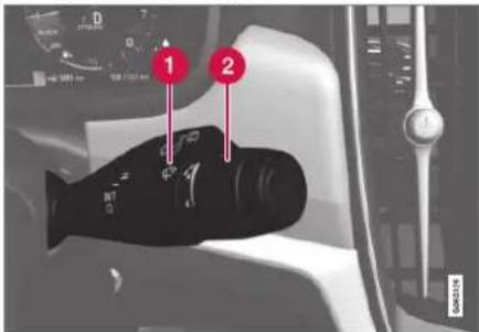 Diagram of a fish inside a vehicle's gear shift, with numbered labels pointing to specific positions.