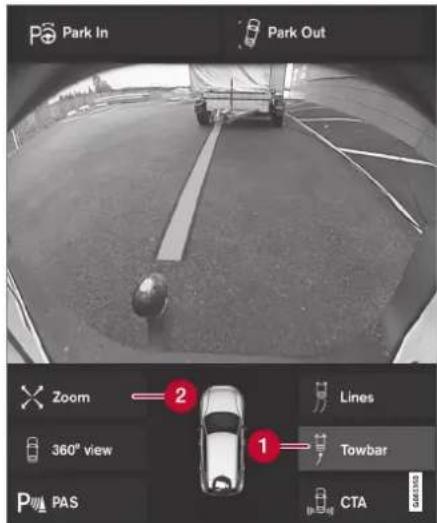 Park In Park Out Zoom 360° view PAS Lines Towbar CTA