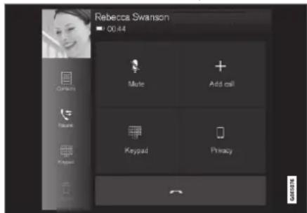 Rebecca Swanson 00:44 Mute Add call Keypad Privacy