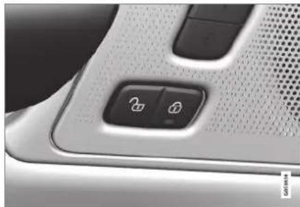 VOLVO S60 (2021) - Locking and unlocking from inside the vehicle - 1