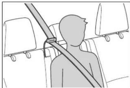 TOYOTA Highlander Hybrid (2021) - Seat belt comfort guide (for the third center seat) - 3