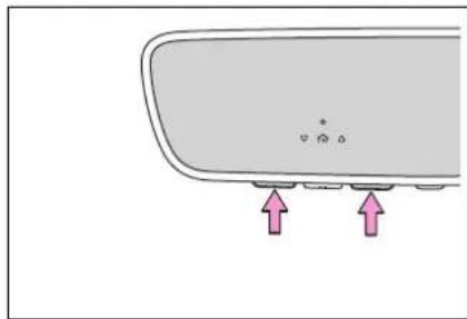 TOYOTA Highlander Hybrid (2021) - Erasing the entire Home-Link® memory (all three codes) - 1