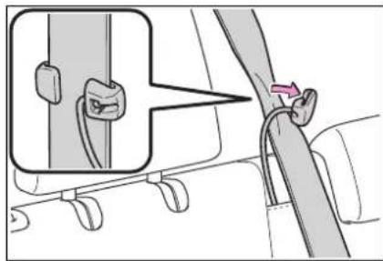TOYOTA Highlander Hybrid (2021) - Seat belt comfort guide (for the third center seat) - 2