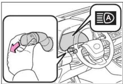 Diagram showing car seatbelt adjustment with a red arrow and a labeled 'A' icon, alongside a close-up of the steering wheel.
